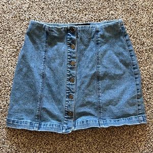 David Lerner denim mini skirt, size 4